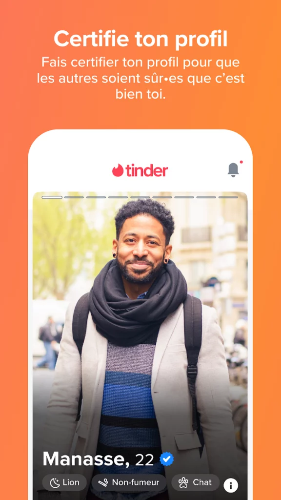 Exemple image Play Store Tinder